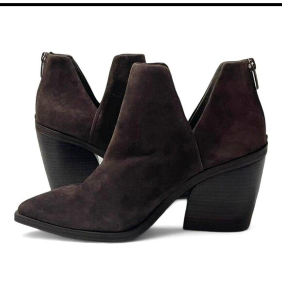 Vince Camuto Gigietta Brown Suede Bootie 8.5 - Picture 3 of 9